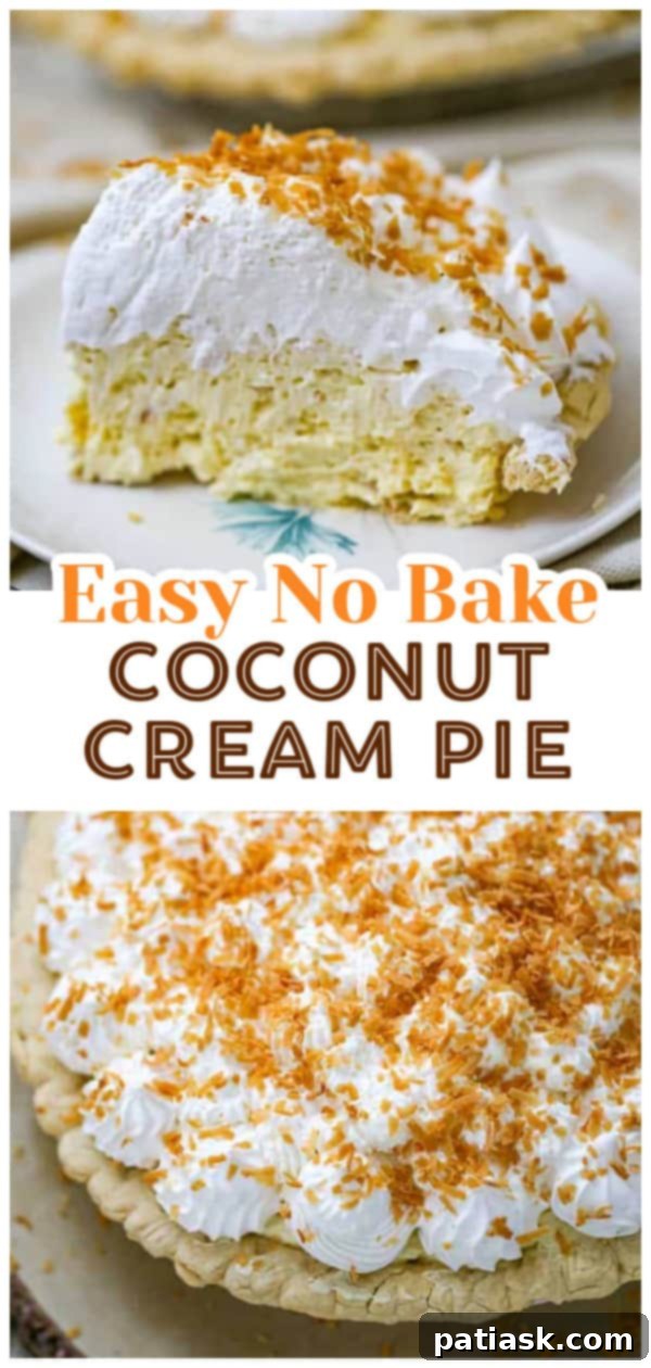 Tropical Cloud Pie 12 Easy No Bake Coconut Cream Pie