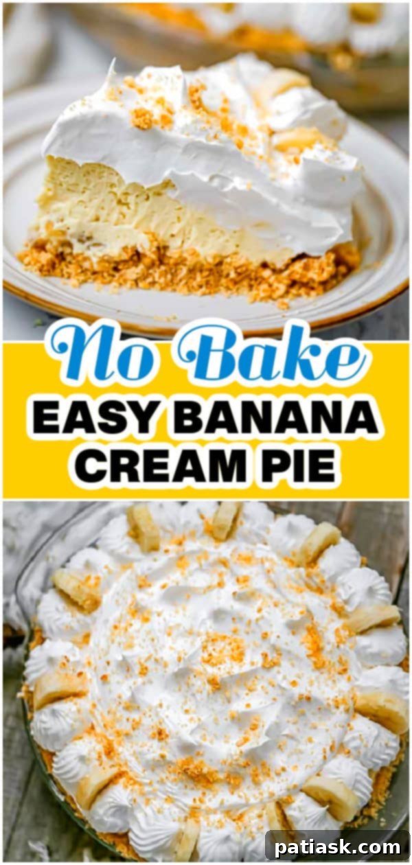 Dreamy No-Bake Banana Cream Pie 7 SUMMER DESSERT