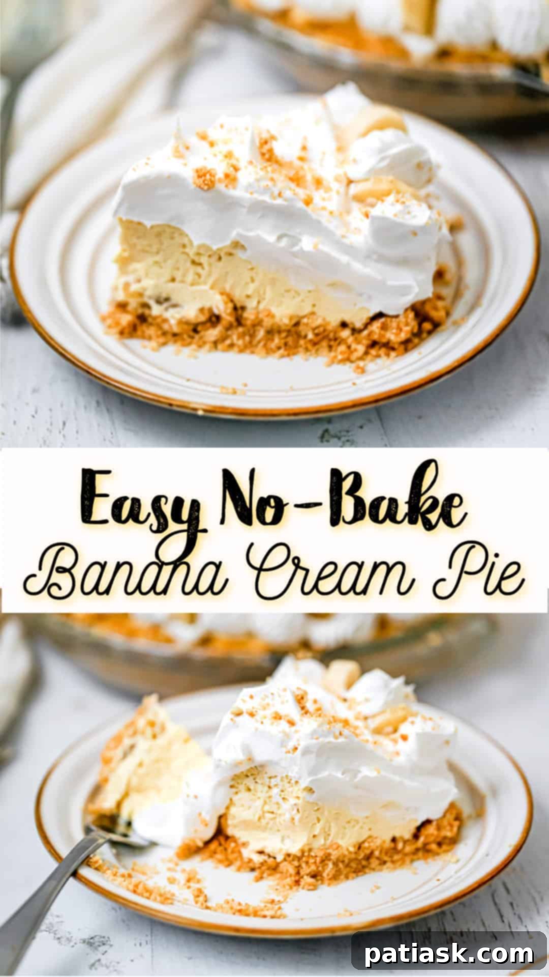 Dreamy No-Bake Banana Cream Pie 8 no bake banana cream pie recipe