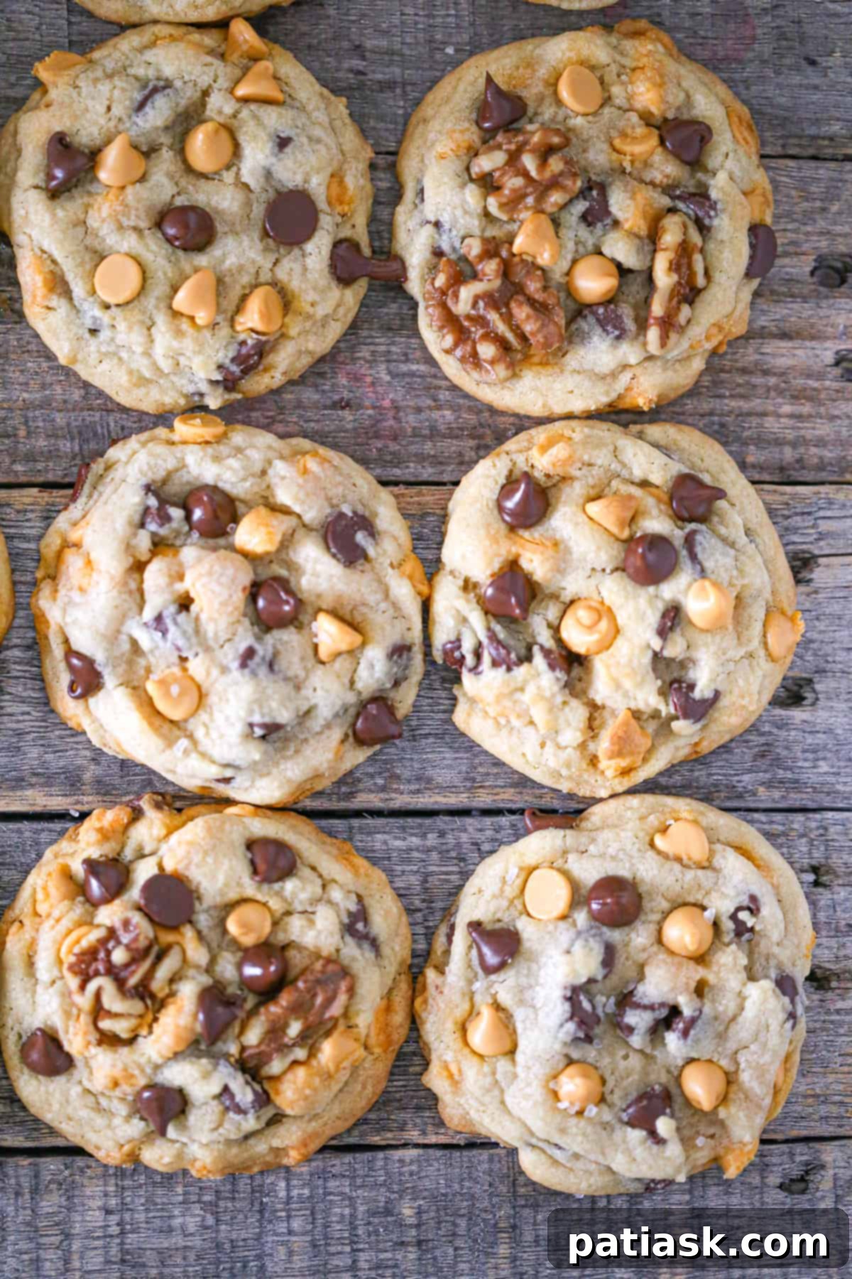 butterscotch chocolate chip cookies with sea salt