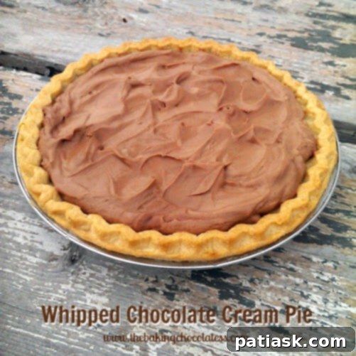Whipped Chocolate Cream Pie