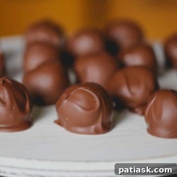 Milk Chocolate Peanut Butter Truffles - Recipe Card Image