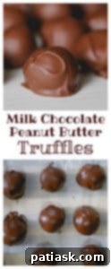 Assorted Milk Chocolate Peanut Butter Truffles on a plate