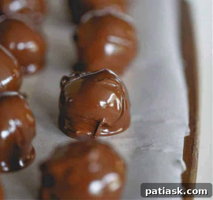 Beautifully set Milk Chocolate Peanut Butter Truffles, perfect sweet treats