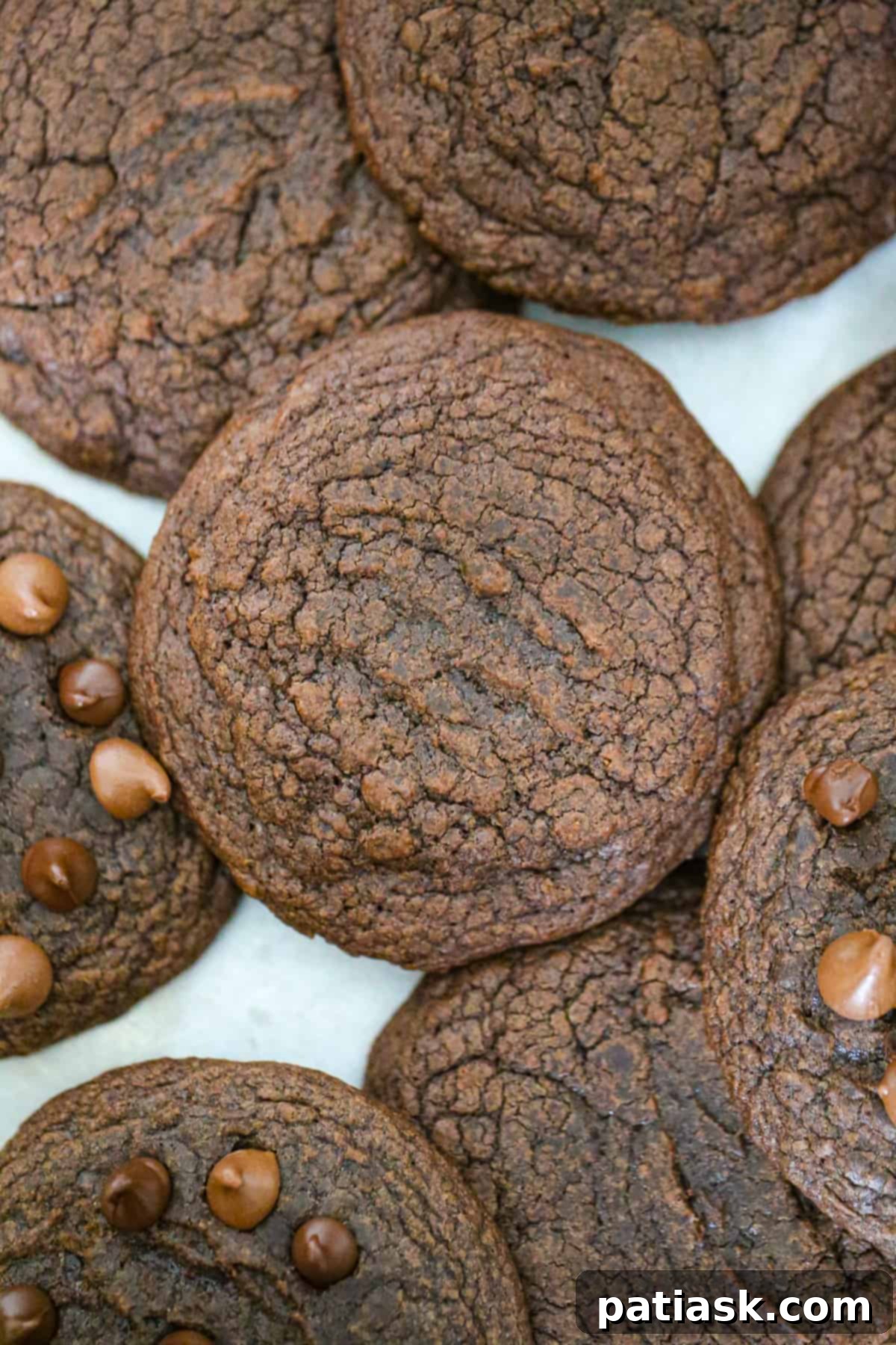 Effortless Brownie Cookies 6 Easy chocolate Brownie Mix Cookies cookie recipe brownies - a tray of freshly baked brownie cookies