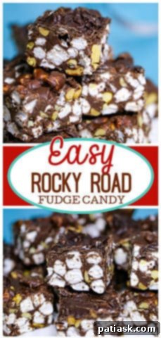 Easy 5 Minute rocky road FUDGE CANDY