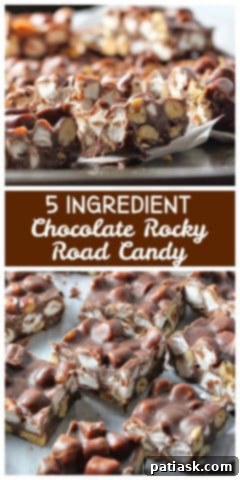 Heavenly Chocolate Rocky Road Candy! {5 Ingredients!}
