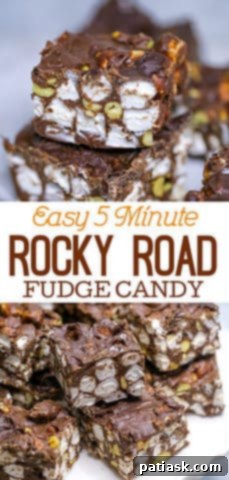 Easy 5 Minute rocky road FUDGE CANDY