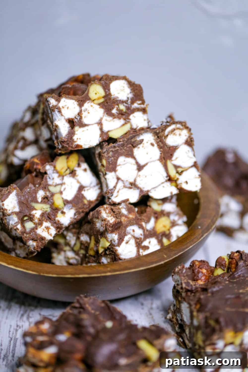 easy chocolate rocky road candy
