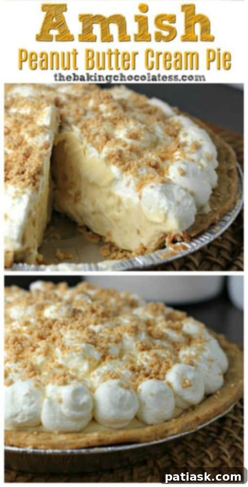Amish Peanut Butter Cream Pie @ The Baking ChocolaTess
