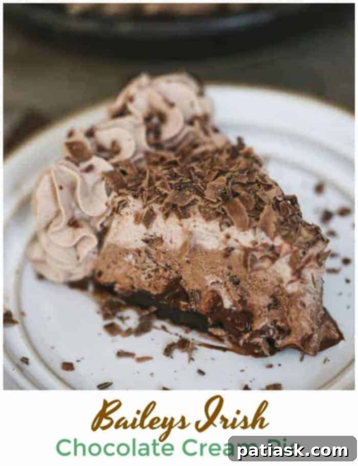 Ultimate Baileys Chocolate Pie @ The Baking ChocolaTess