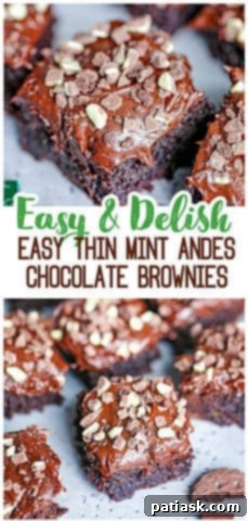 Quick Thin Mint Andes Chocolate Brownie Bars 9 Easy Thin Mint & Andes Chocolate Brownies