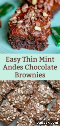 Quick Thin Mint Andes Chocolate Brownie Bars 11 Easy Thin Mint & Andes Chocolate Brownies