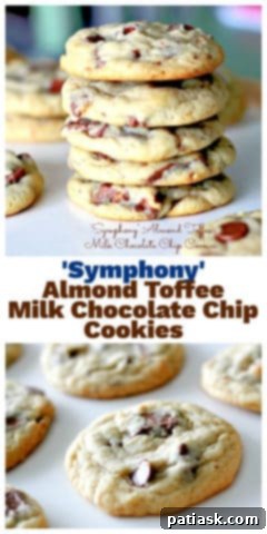Symphony's Velvety Milk Chocolate Chip Cookies 6 Ingredients for Symphony Almond Toffee Cookies