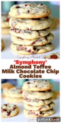 Symphony's Velvety Milk Chocolate Chip Cookies 7 Chopped Symphony bars and chocolate chips ready for baking