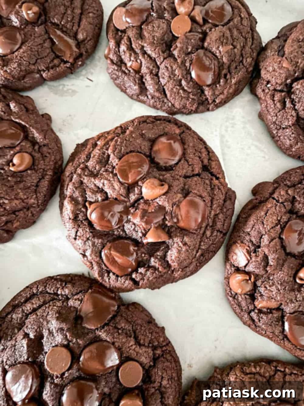THICK AND FUDGY CHOCOLATE EXPLOSION COOKIES 5 thick chocolate cookies
