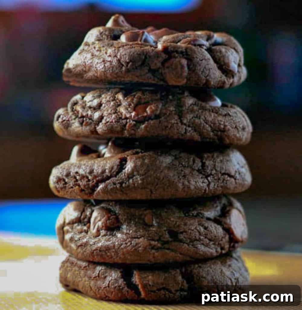 THICK AND FUDGY CHOCOLATE EXPLOSION COOKIES 8 fudgy chocolate cookie recipe