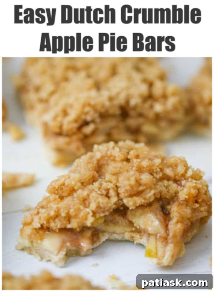 Dutch Apple Crumble Bars 13 Easy Dutch Crumble Apple Pie Bars