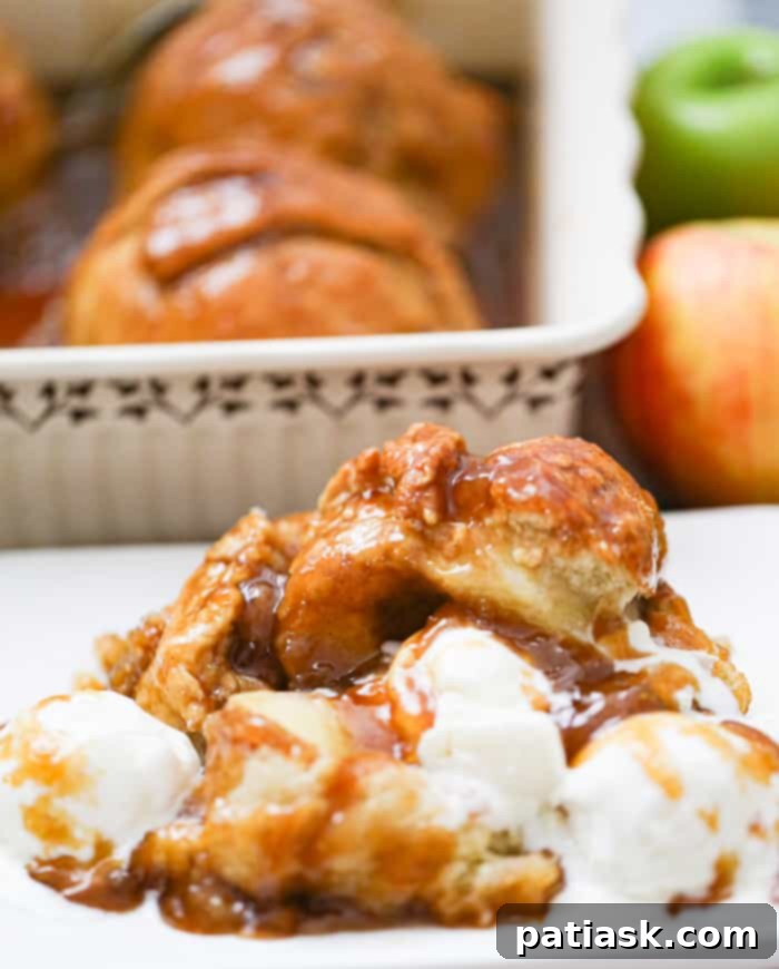 Baked Apple Delights 6 baked gooey apple dumplings recipe homemade