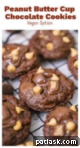 Decadent Peanut Butter Cup Chocolate Cookies 13 Peanut Butter Cup Chocolate Cookies