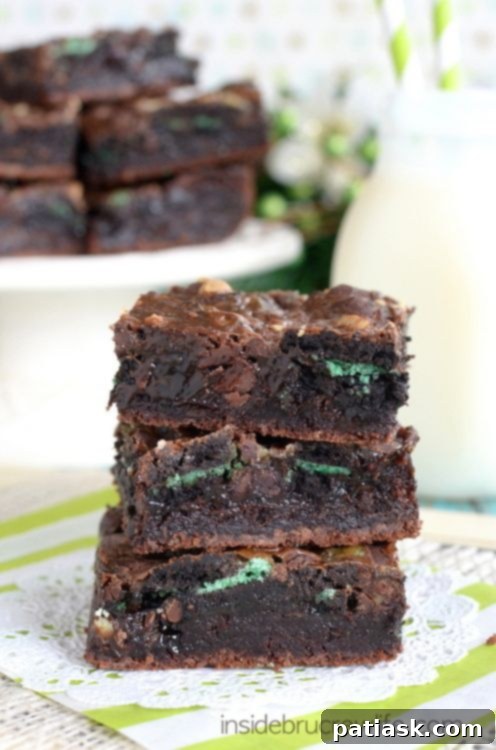 Decadent Chocolate Mint Brownie Recipes 3 Decadent Chocolate Mint Brownies with ganache