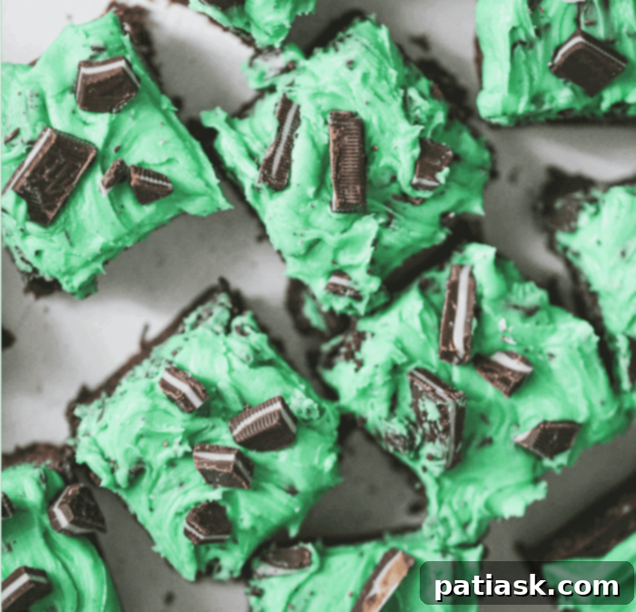 Decadent Chocolate Mint Brownie Recipes 8 Triple Chocolate Mint Brownies with White Chocolate Buttercream Frosting