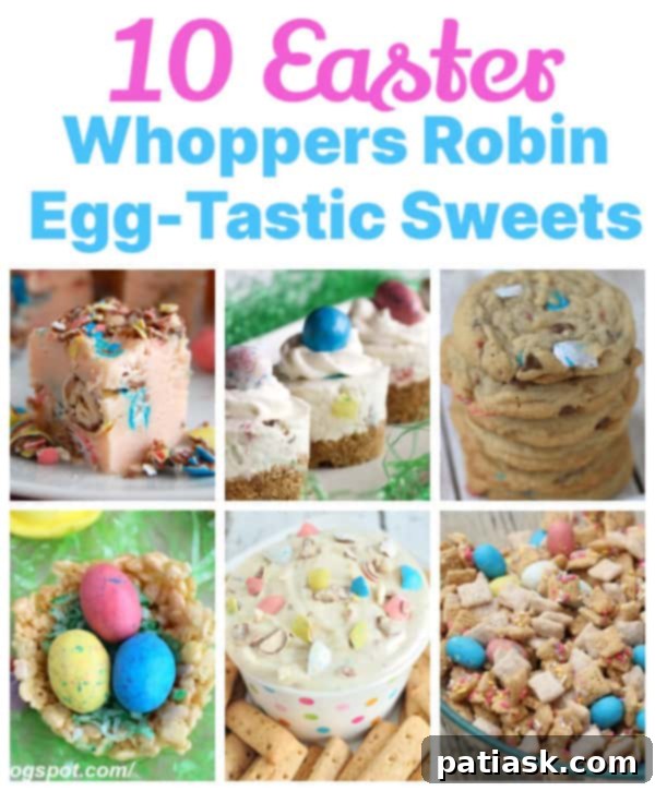 10 Easter Malted Egg Delights 12 10 Easter Whoppers Robin Egg-Tastic Sweets!