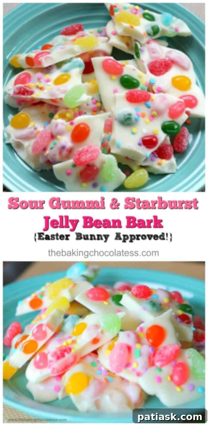 Jelly Bean Dream Bark 4 Delicious Homemade Jelly Bean Bark with colorful sprinkles