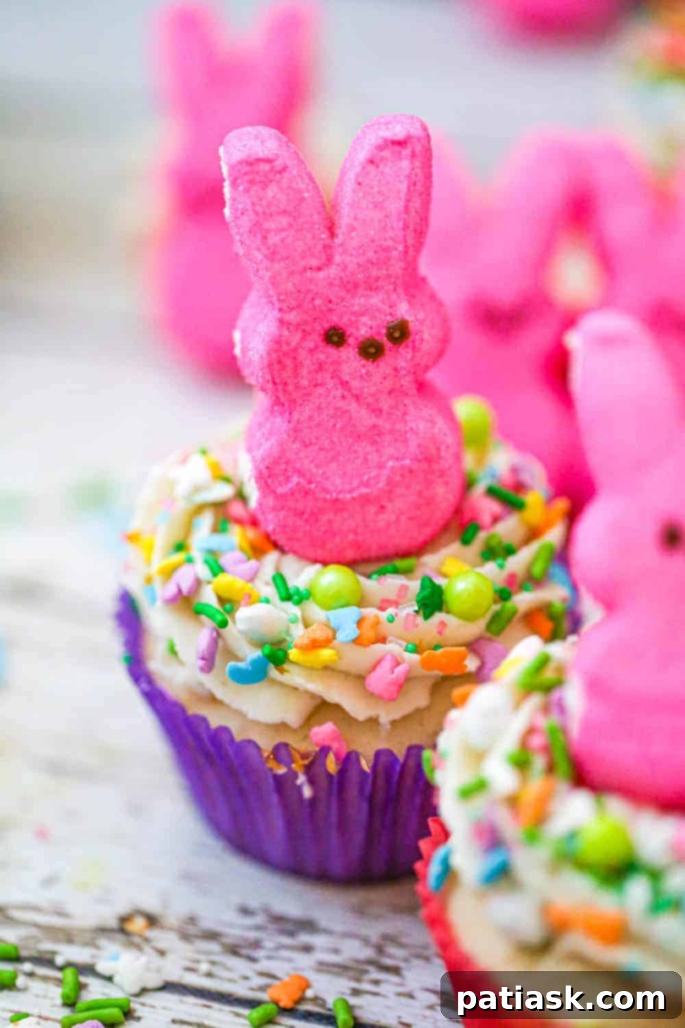 Easter Bunny Peep Cupcakes, a fun and easy holiday treat
