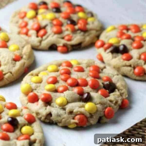 soft-batch peanut butter cookie recipe reese's pieces