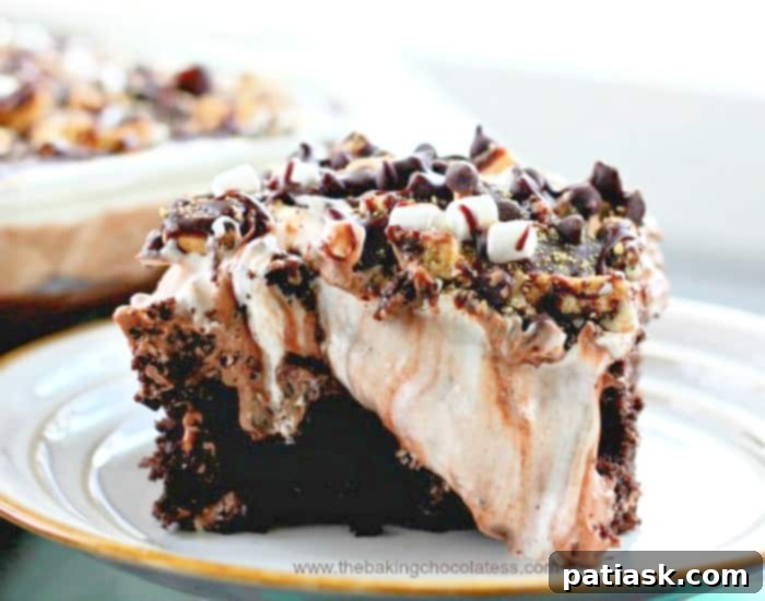 S'mores Poke Cake 2 S'mores Poke Cake