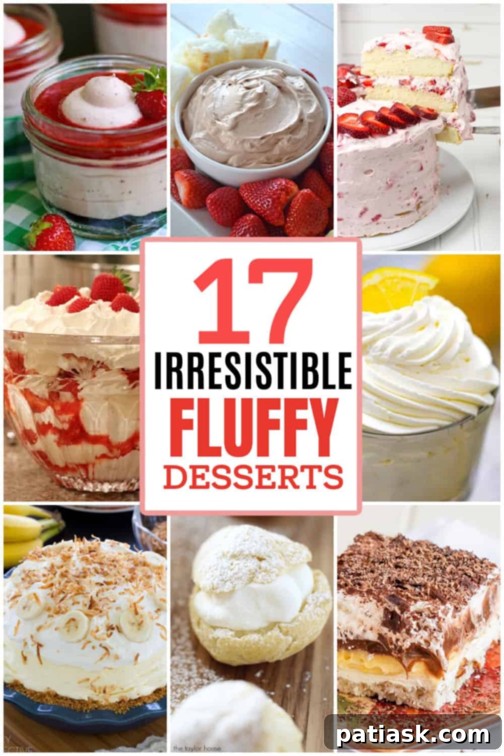 17 Light & Luscious Fluffy Desserts 8 Another stunning visual of fluffy desserts, showcasing creamy and light textures.
