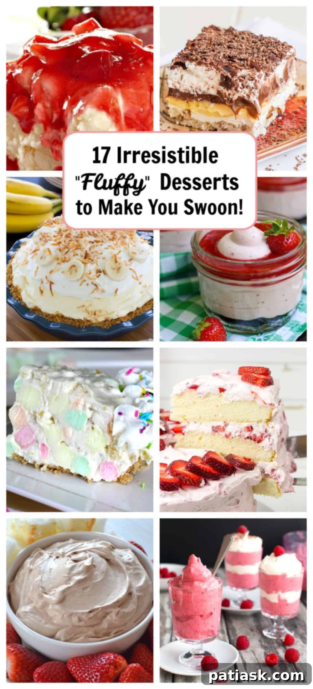 17 Light & Luscious Fluffy Desserts 14 Recipes for all occasions and parties, featuring fluffy desserts that are easy and delicious.