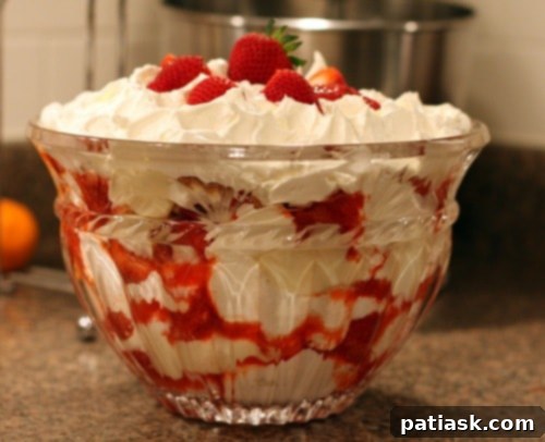 IMG_1900_thumb2 Southern Strawberry Punch Bowl Cake, a delightful and easy dessert perfect for potluck gatherings.