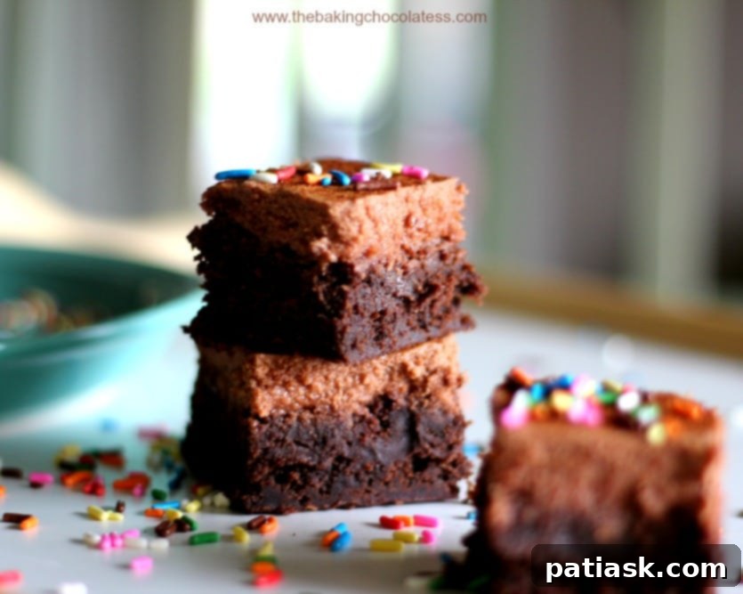 Delicious Mexican Chocolate Brownies with a dusting of spice.