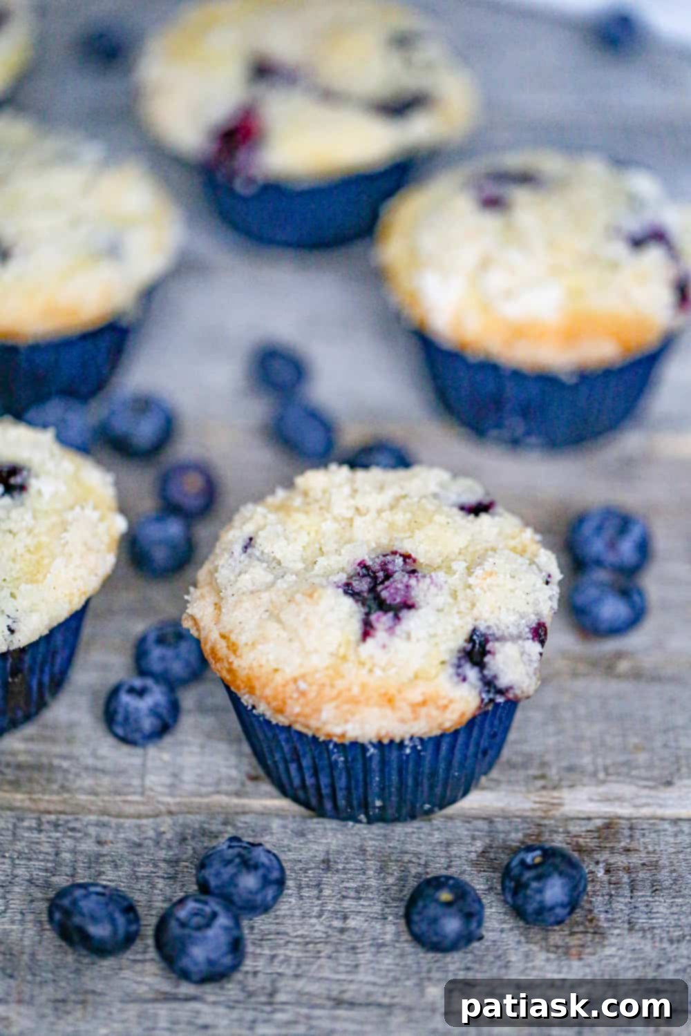 Golden Streusel Blueberry Muffins 5 Best Blueberry Crumble Muffins