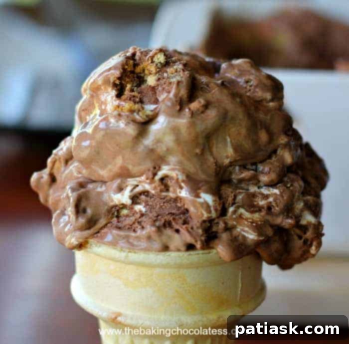 Supreme Chocolate Rolo S'mores Ice Cream