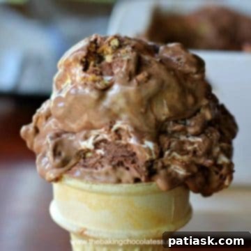 Supreme Chocolate Rolo S'mores Ice Cream