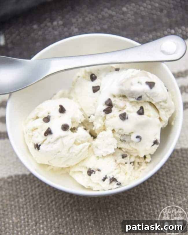 chocolate-chip-cookie-dough-ice-cream-1 No Churn Chocolate Chip Cookie Dough Ice Cream @ Like Mother Like Daughter