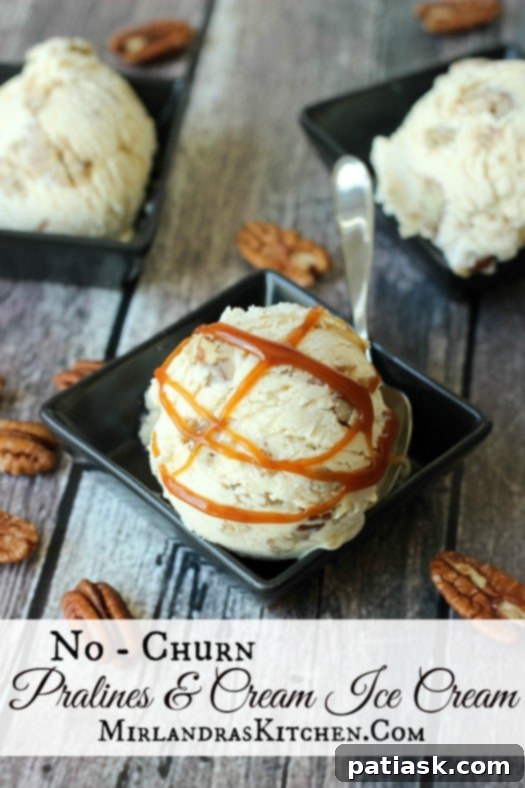 No-Churn-Pralines-And-Cream-Ice-Cream No-Churn Pralines and Cream Ice Cream @ Miranda's Kitchen