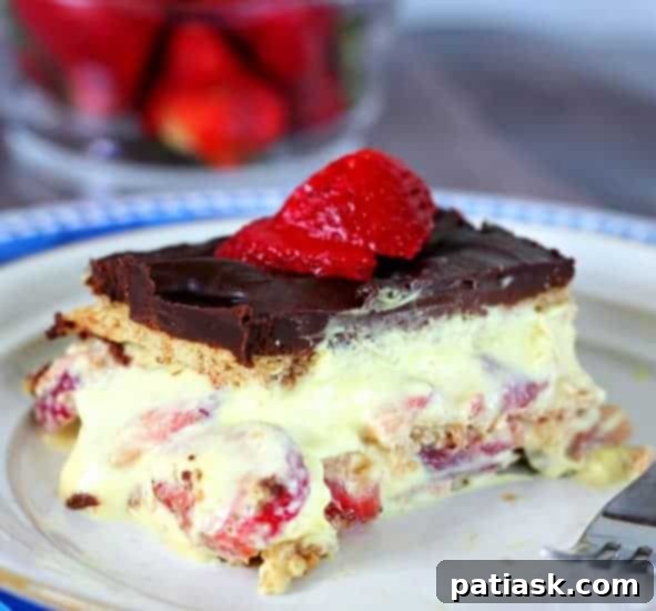 No-Bake Banana Split Dream Cake 2 Delicious No-Bake Banana Split Eclair Cake with Chocolate Ganache