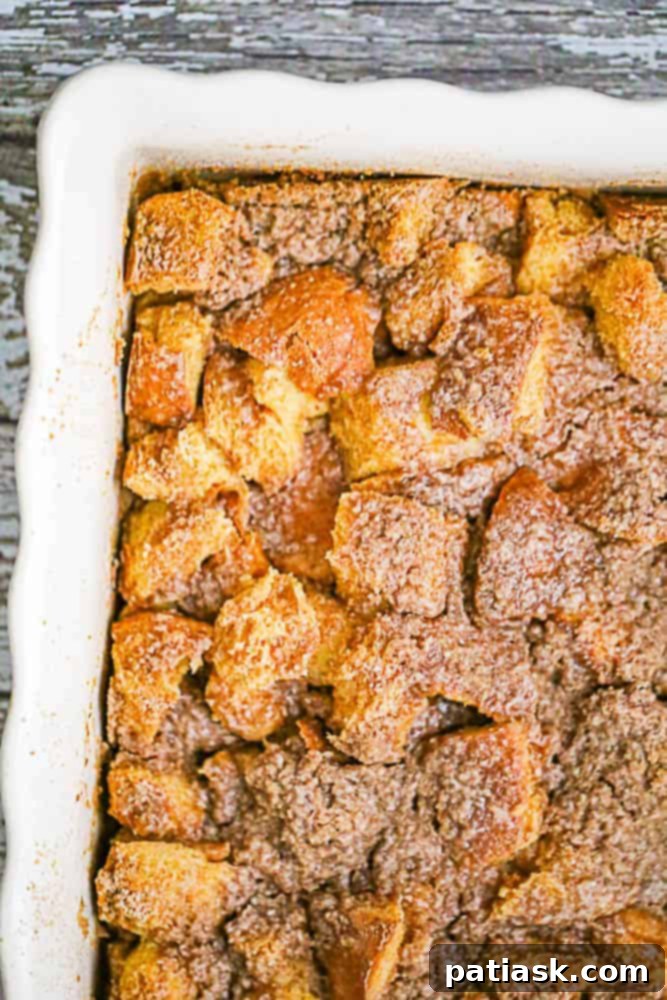 Cinnamon Roll Overnight French Toast 3 Overnight Cinnamon French Toast Bake