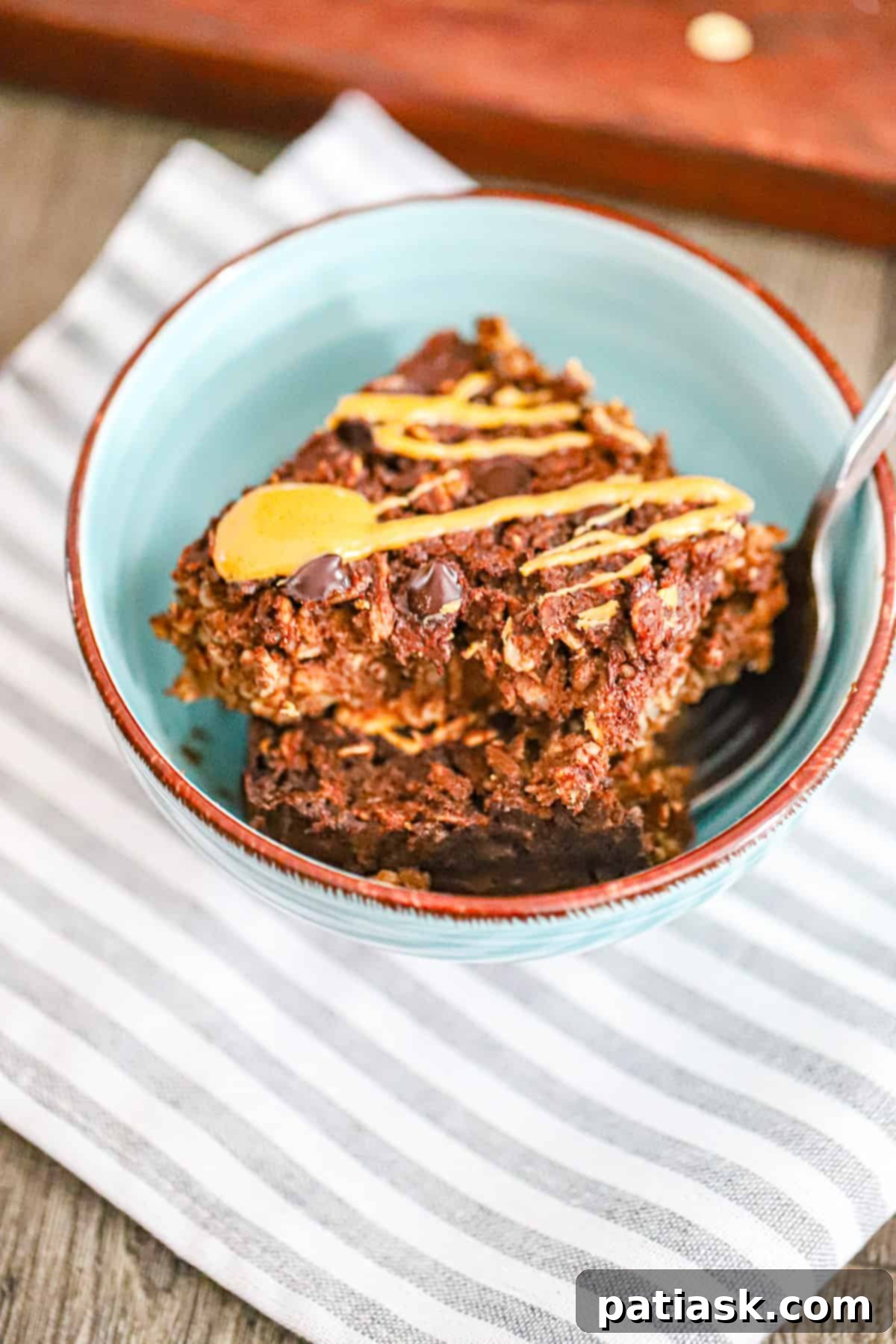 Healthy Chocolate Baked Oatmeal Brownie 6 healthy breakfast