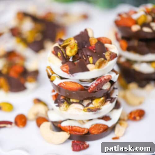 Finished chocolate nut cups.